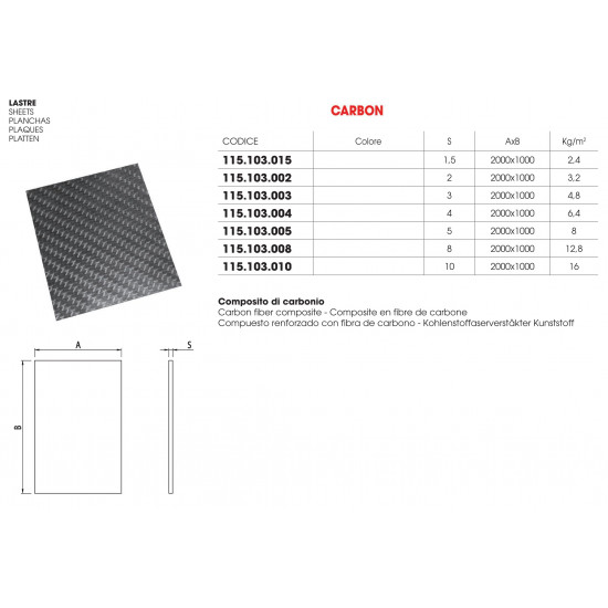 Carbon lemez S5