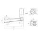 MV/100-TM G100 forgatókar, 12x12mm négyszög furat, forgó markolat. MV/100-TM G100 forgatókar, 12x12mm négyszög furat, forgó markolat.