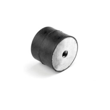 Hengeres rezgéscsillapító, M10 belső menettel mindkét oldalon, 50x20mm, 160kg.