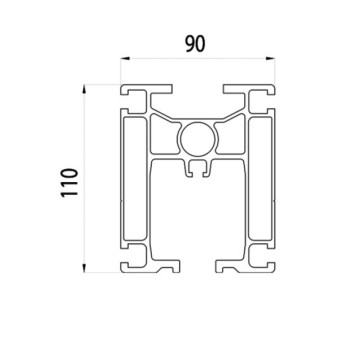 Aluprofil 110x90