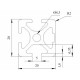Aluprofil - 20x20 Egy oldalon zárt Aluprofil - 20x20 Egy oldalon zárt
