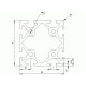 Aluprofil - 40x40 Aluprofil - 40x40