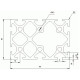 Aluprofil - 60x40 Aluprofil - 60x40