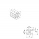 Aluprofil mk 2040.21 - 40x40 Egy oldalon zárt Aluprofil mk 2040.21 - 40x40 Egy oldalon zárt