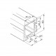 Aluprofil mk 2040.39 - 60x50 Teleszkóp profil - Két oldalon zárt - 90 Aluprofil mk 2040.39 - 60x50 Teleszkóp profil - Két oldalon zárt - 90
