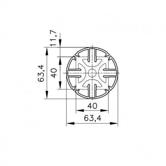 Aluprofil mk 2040.43