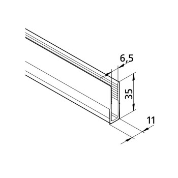 Aluprofil mk 2040.60 - Panel U profil