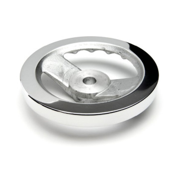 ALVR2+K D160 alu 2-küllős kézikerék, d16mm furattal, markolat nélkül.