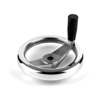 ALVR2+X D200 alu 2-küllős kézikerék, d18mm furat, forgó Duroplast markolattal.