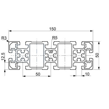 Aluprofil - 150x50