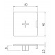 Zárókupak - 40x40 - Szürke - V2 Zárókupak - 40x40 - Szürke - V2
