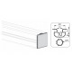 Zárókupak - 40x40 - Szürke - V2 Zárókupak - 40x40 - Szürke - V2