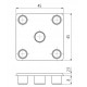 Zárókupak - 45x45 - Szürke -V2 Zárókupak - 45x45 - Szürke -V2