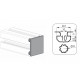 Zárókupak - 45x45 - Szürke -V2 Zárókupak - 45x45 - Szürke -V2