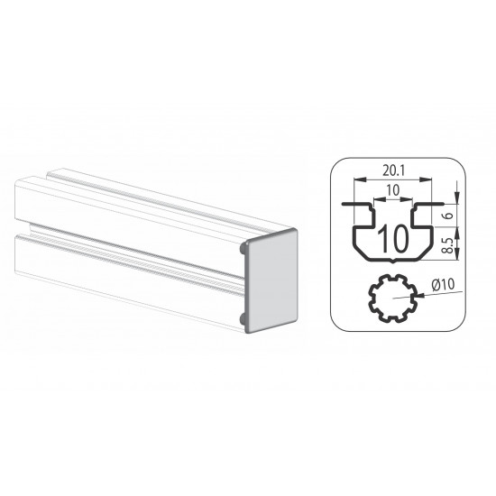 Zárókupak - 60x45 - Szürke -V2