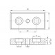 Talplemez - 90x45 - M10 - V2 Talplemez - 90x45 - M10 - V2