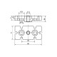 Talplemez - 90x45 - M12 - Fekete Talplemez - 90x45 - M12 - Fekete