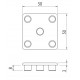 Zárókupak - 50x50 - Fekete - V2 Zárókupak - 50x50 - Fekete - V2