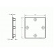 Zárókupak - 90x90 - Fekete Zárókupak - 90x90 - Fekete