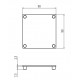 Zárókupak - 90x90 - Szürke -V2 Zárókupak - 90x90 - Szürke -V2