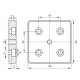 Talplemez - 90x90 - M10 - V2 Talplemez - 90x90 - M10 - V2