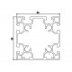 Aluprofil - 90x90 ECO - Egy 90-es oldalon zárt Aluprofil - 90x90 ECO - Egy 90-es oldalon zárt