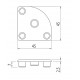 Zárókupak - r40-90 - Fekete - V2 Zárókupak - r40-90 - Fekete - V2