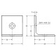 Sarokelem - 60x60 - Fekete Sarokelem - 60x60 - Fekete