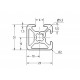 Aluprofil - 20x20 Két oldalon zárt - 90° Aluprofil - 20x20 Két oldalon zárt - 90°