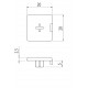 Zárókupak - 20x20 - Fekete - V2 Zárókupak - 20x20 - Fekete - V2