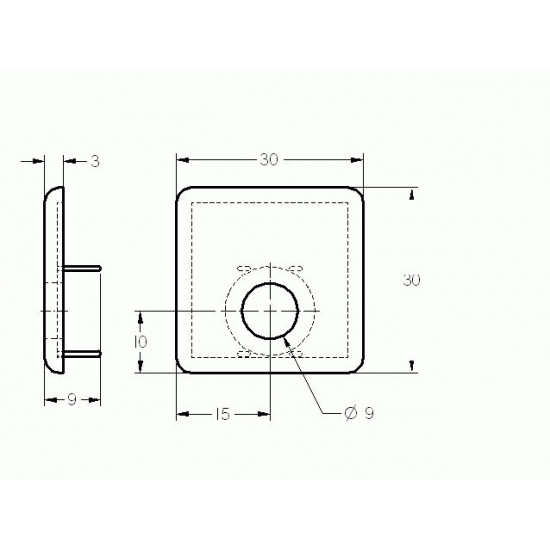 Zárókupak - 30x30x12-cap