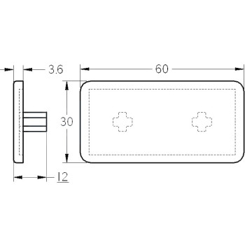 Zárókupak - 60x30 - Szürke