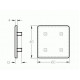 Zárókupak - 60x60 - Fekete Zárókupak - 60x60 - Fekete