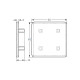 Zárókupak - 60x60 - Szürke Zárókupak - 60x60 - Szürke