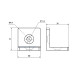 Sarokelem - 30x30 - Fekete Sarokelem - 30x30 - Fekete