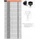 Csillag alakú marokcsavar d=70 mm menet: M10X40 Csillag alakú marokcsavar d=70 mm menet: M10X40