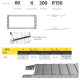 Fém Energialánc - 60x200 - R250 - zárt Fém Energialánc - 60x200 - R250 - zárt