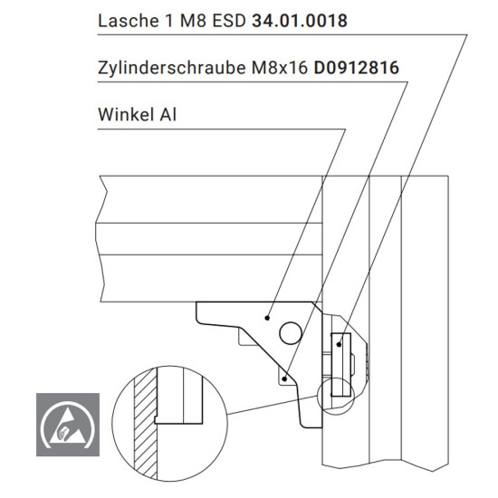 Horonyanya M6 - Előre berakható - ESD