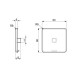 Zárókupak - 60x60 - Fekete Zárókupak - 60x60 - Fekete