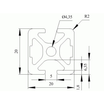 i5-20x20-2N180 - Aluprofil