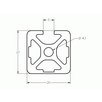 i5-20x20-3N - Aluprofil