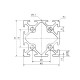 Aluprofil - 40x40 - Fekete Aluprofil - 40x40 - Fekete