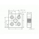 Talplemez - 40x40 - M12 - Fekete Talplemez - 40x40 - M12 - Fekete