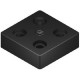 Talplemez - 40x40 - M8 - Fekete Talplemez - 40x40 - M8 - Fekete