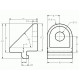 Tartóelem - 15x15 - Zn Tartóelem - 15x15 - Zn
