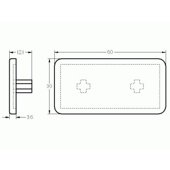 Zárókupak - 60x30 - Fekete