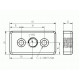Talplemez - 60x30 - M12 - Fekete Talplemez - 60x30 - M12 - Fekete