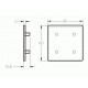 Zárókupak - 60x60 - Fekete Zárókupak - 60x60 - Fekete