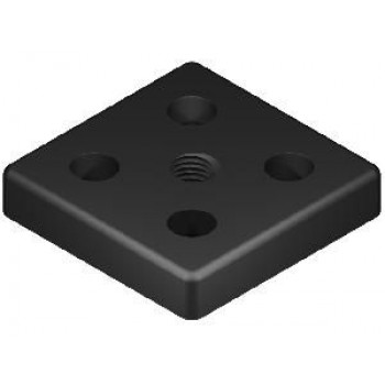Talplemez - 60x60 - M10 - Fekete