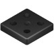 Talplemez - 60x60 - M10 - Fekete Talplemez - 60x60 - M10 - Fekete